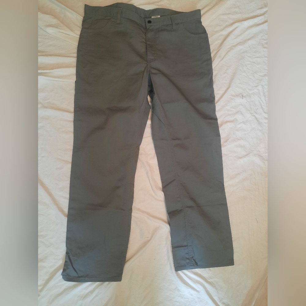 Crude FR Pants Mens 42x34 Gray Work Pants Fire Resistant Custom HR Drilling NWOT
